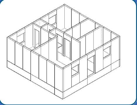 Panel layout with openings
